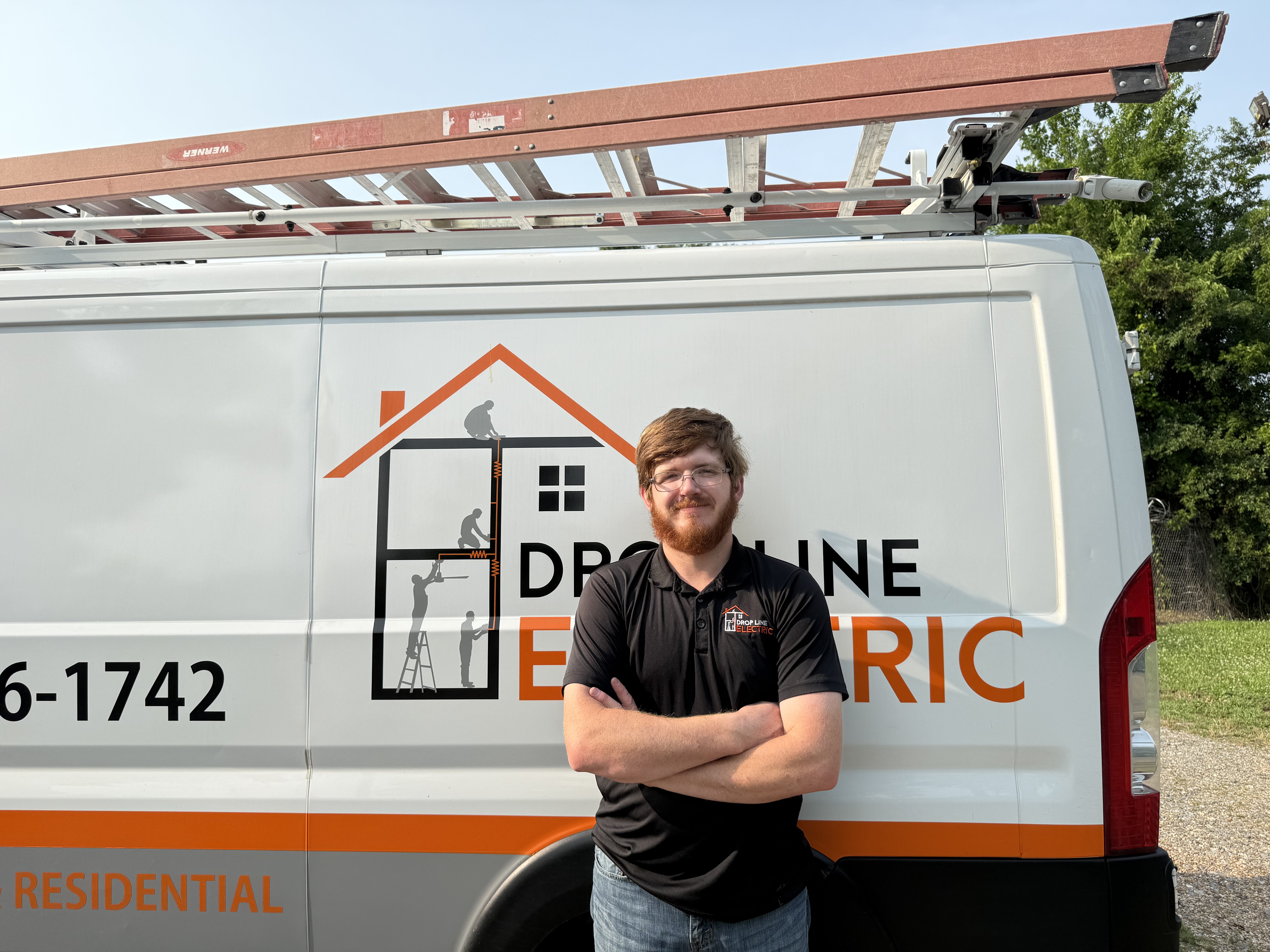 Tyler Hay, licensed electrician at Drop Line Electric